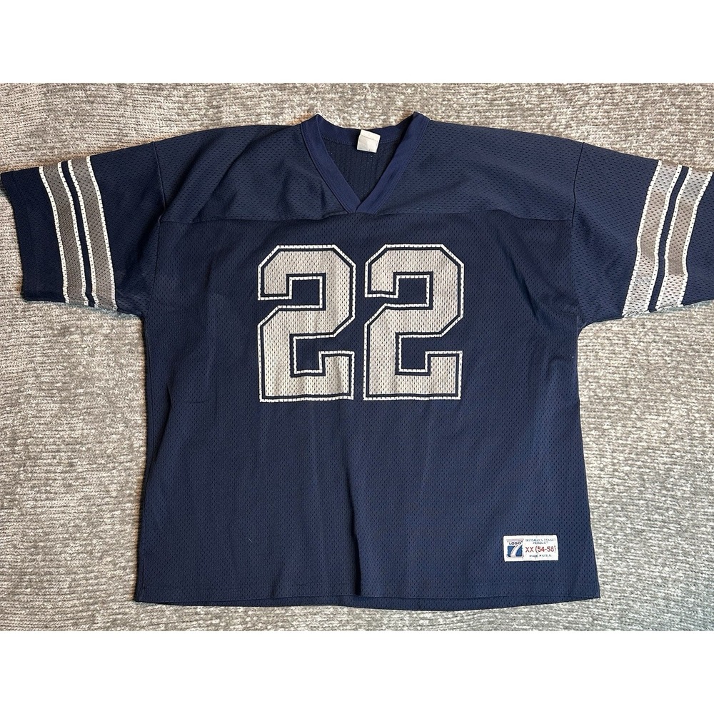 Vintage Logo 7 Dallas Cowboys Emmitt Smith #22 Mesh Jersey Mens 2XL USA